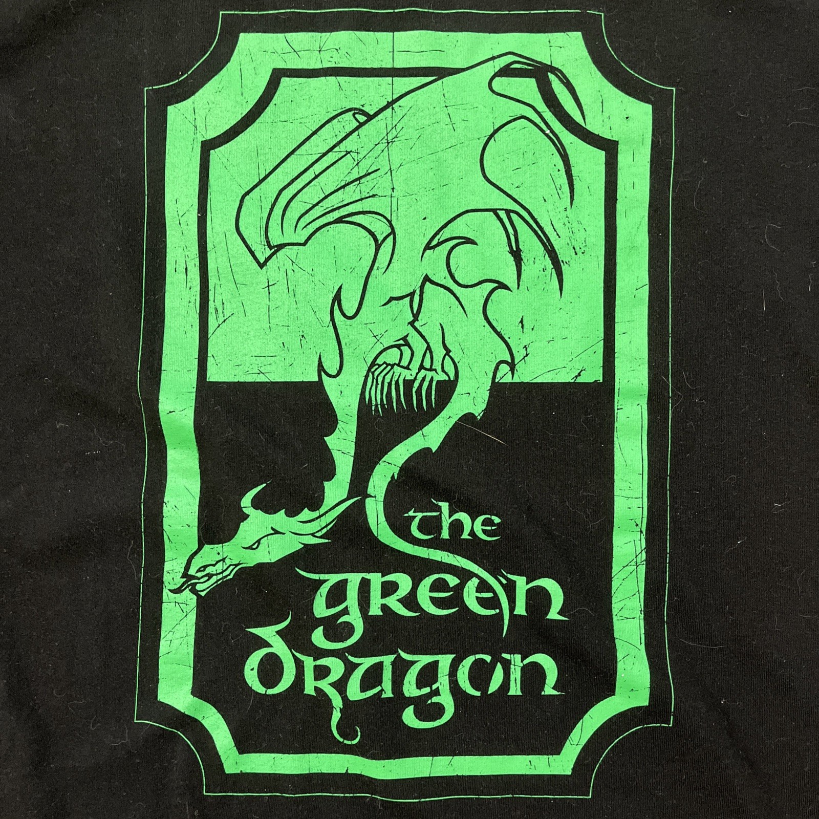 Lord Of The Rings T Shirt Green Dragon Tavern Black SZ Medium Song Short Sleeve gallery