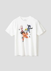 graniph x NARUTO Group 7 team T-shirt white Basic Type UNISEX Japan New