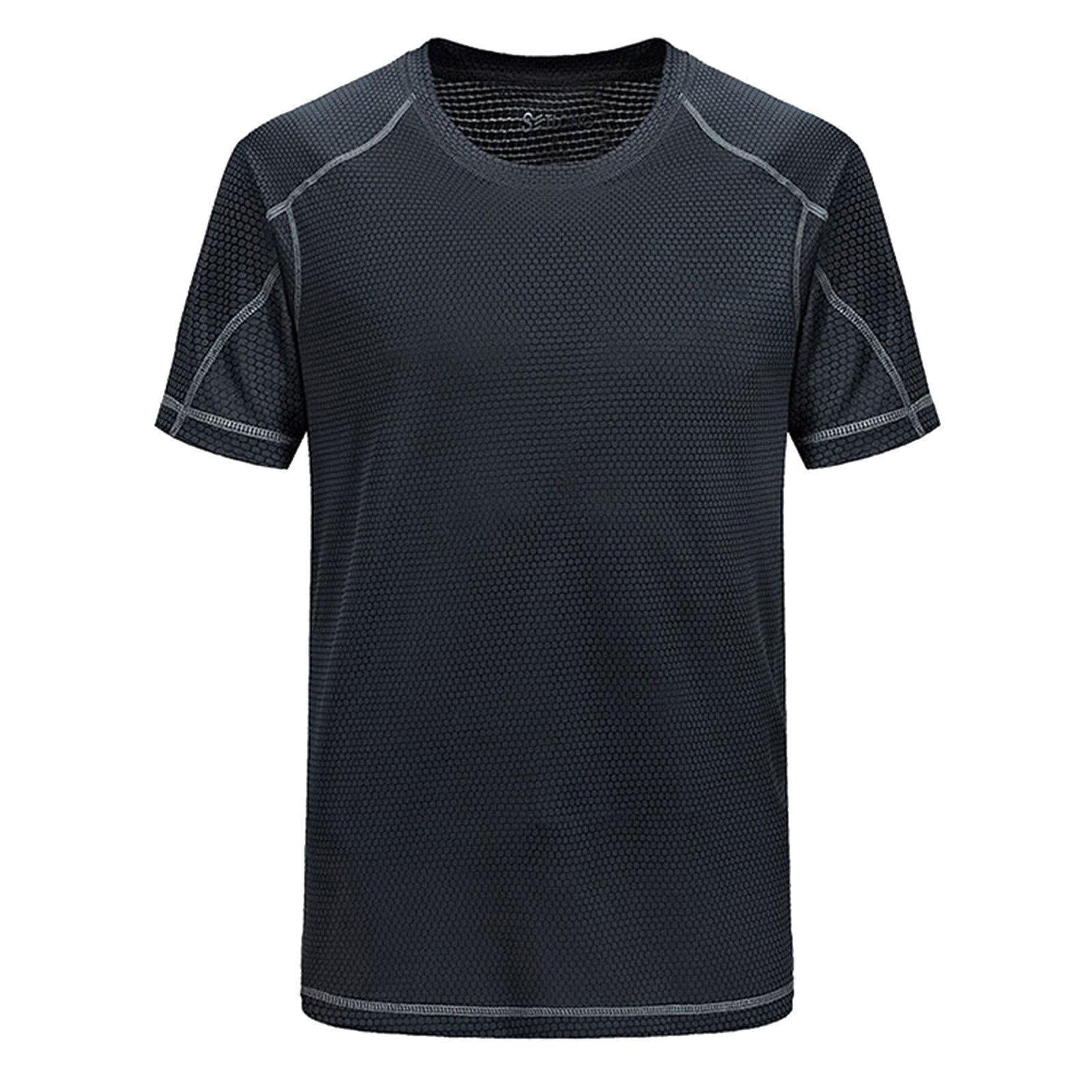 Men Swim Shirt Short Sleeve Uv Shirt Athletic Quick Dry Tshirt Tee New gallery