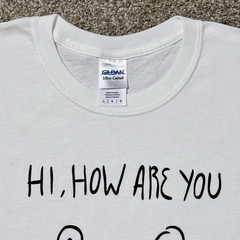 2010’S THE THING X DANIEL JOHNSTON HI HOW ARE YOU SHIRT SZ L Band Movie Tee