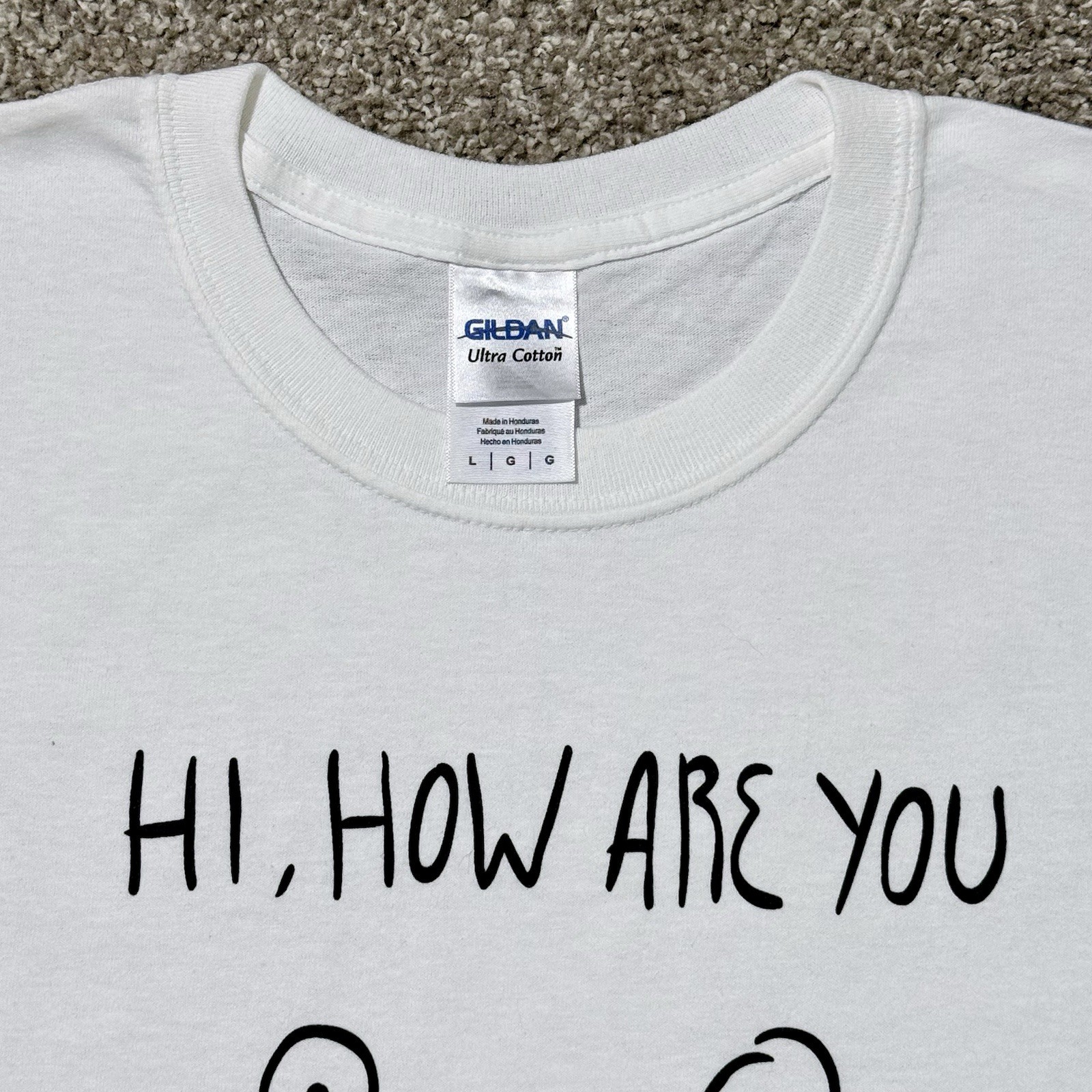2010’S THE THING X DANIEL JOHNSTON HI HOW ARE YOU SHIRT SZ L Band Movie Tee gallery
