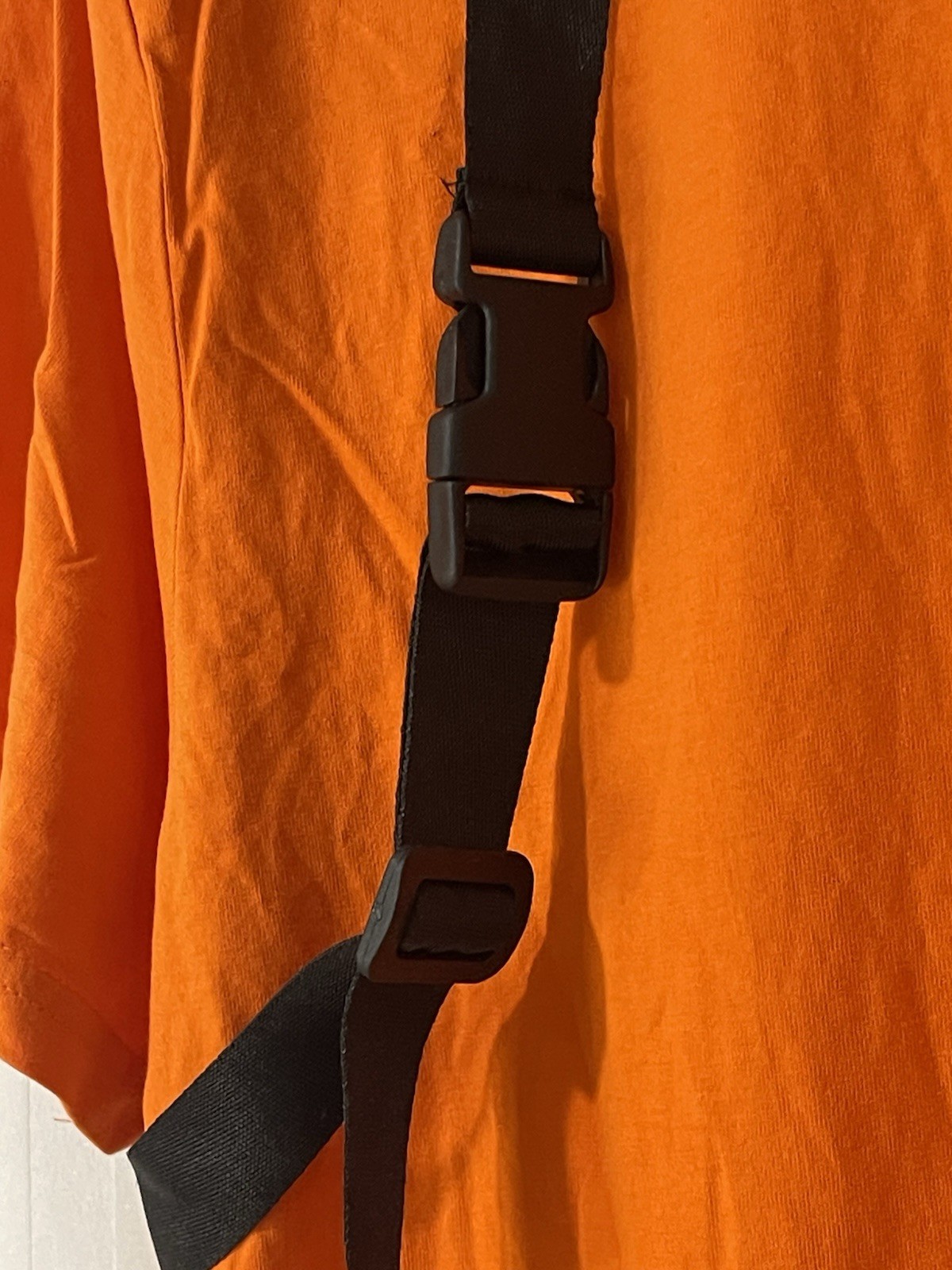 Vintage Switch Remarkable Buckle Pocket Strap T-shirt Orange Black XL Yellow gallery