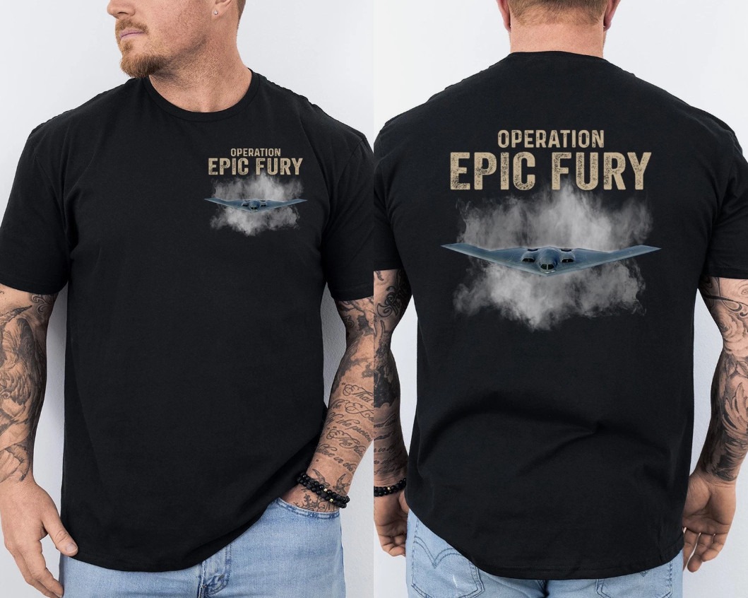 Operation Epic Fury T-Shirt, Patriotic American Flag Front & Back T-Shirt gallery