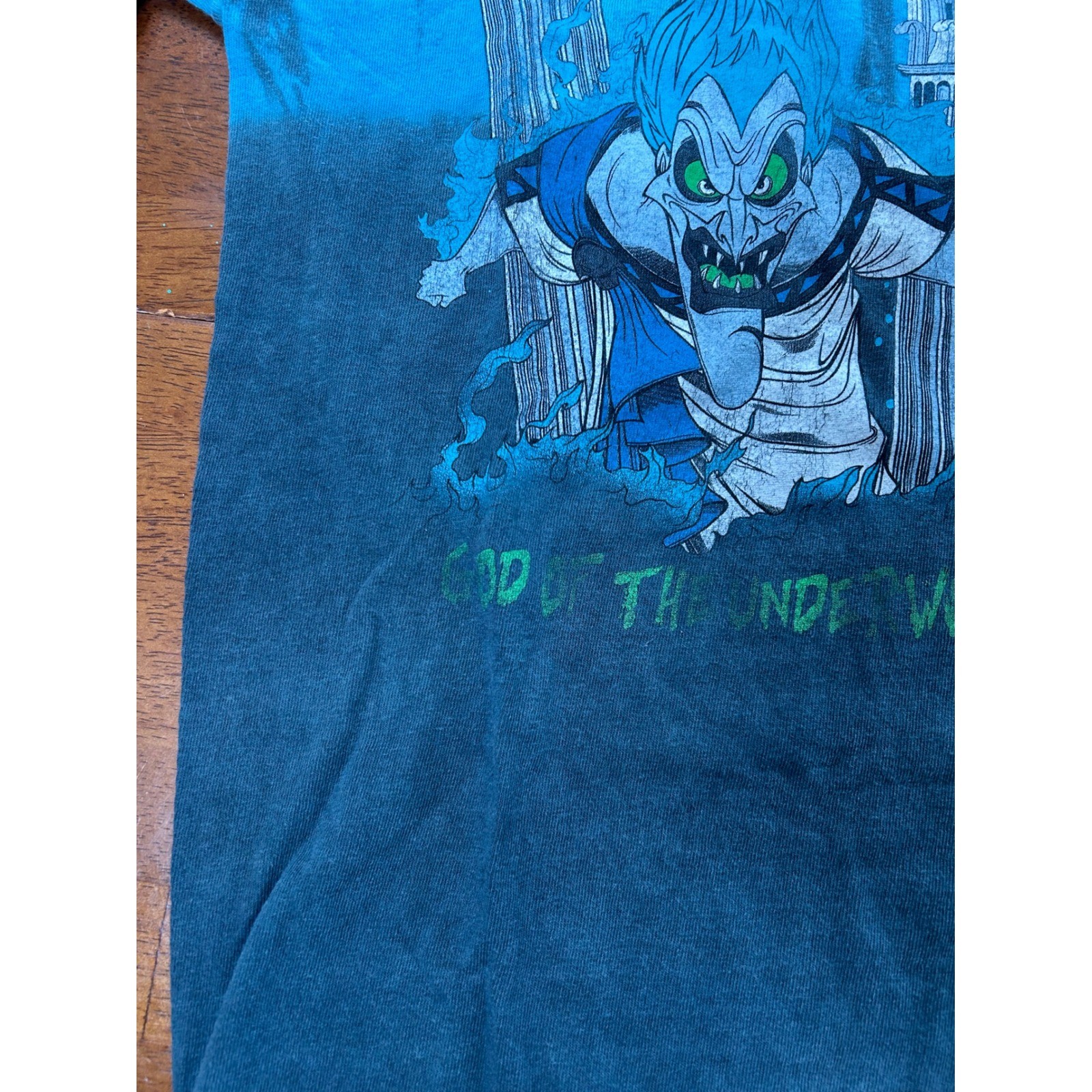 Disney Villains Hades Shirt Mens Small Blue Black Tie Dye God of the Underworld gallery