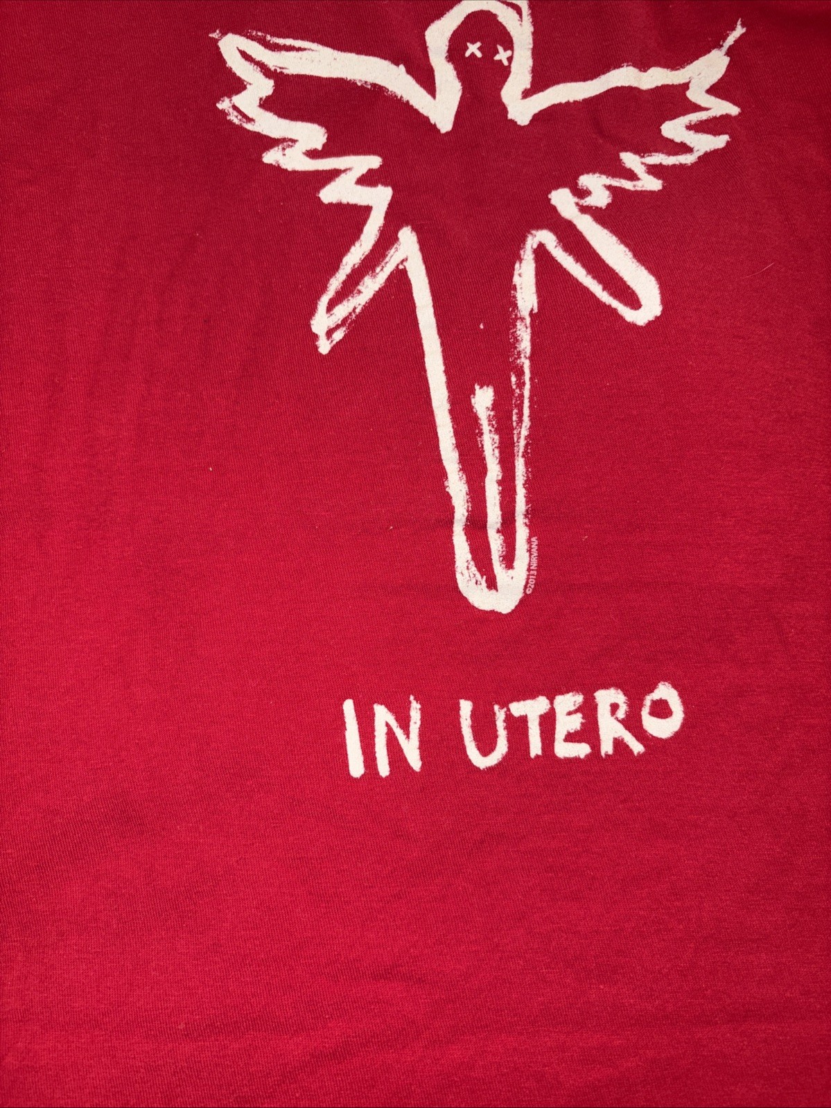 Nirvana In Utero Tour Sketch Tee Shirt M Vintage Y2K Kurt Cobain Hot Topic Rare gallery