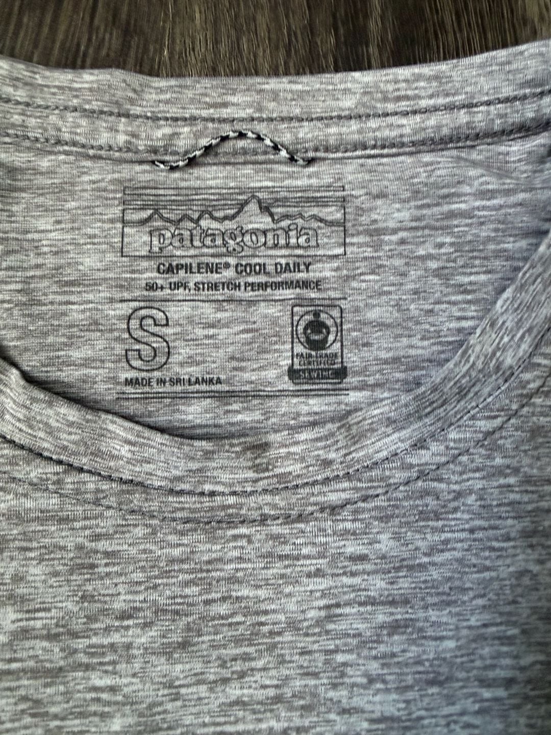 Patagonia Men's Capilene Cool Daily Graphic Long-Sleeve Shirt in Feather Grey gallery