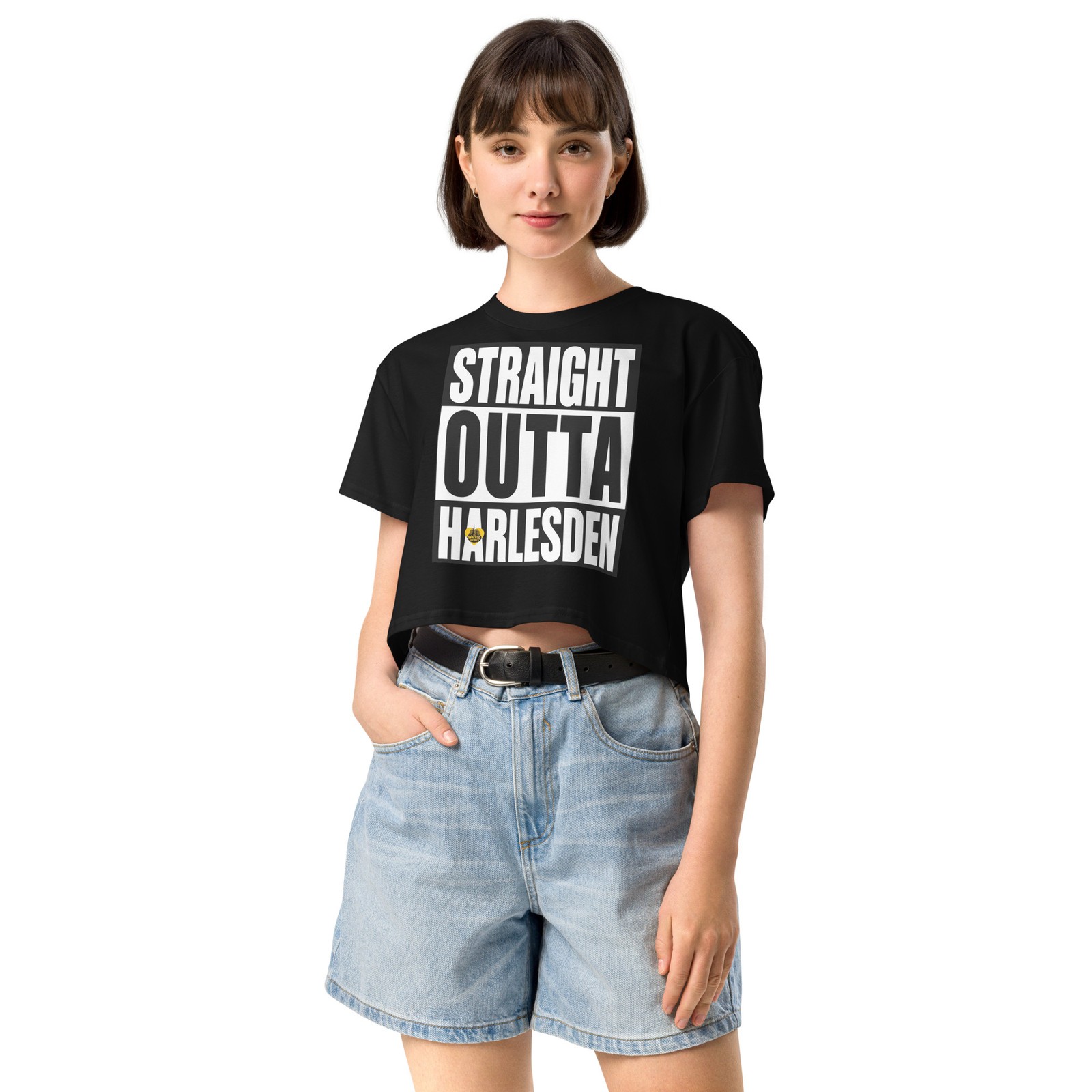 Straight Out Of Harlesden Women’s crop top gallery