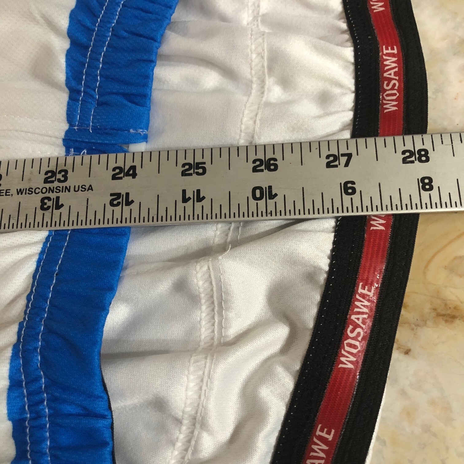 WOSAWE Cycling Jersey Men Women L Red White Blue Full Zip Vented Pockets Biking gallery