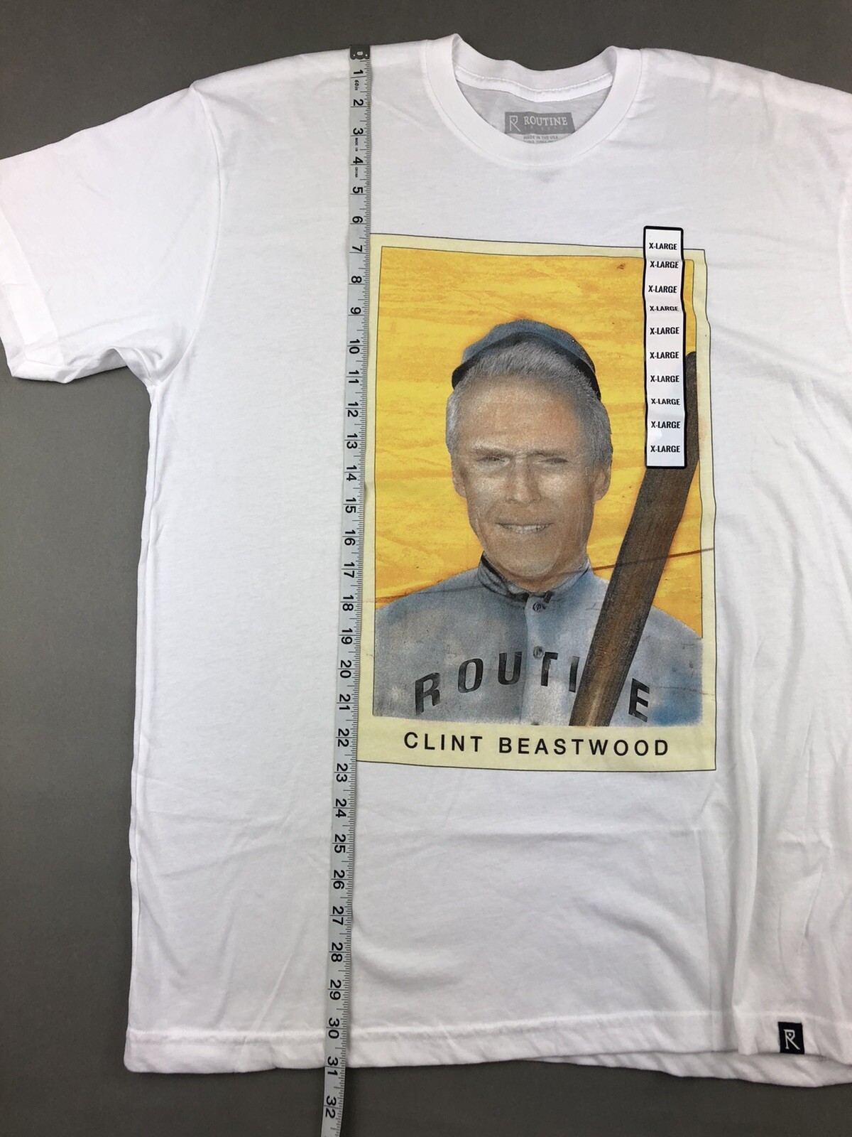 Clint Beastwood Routine Baseball Graphic T-shirt Mens Size XL NEW Made In USA gallery
