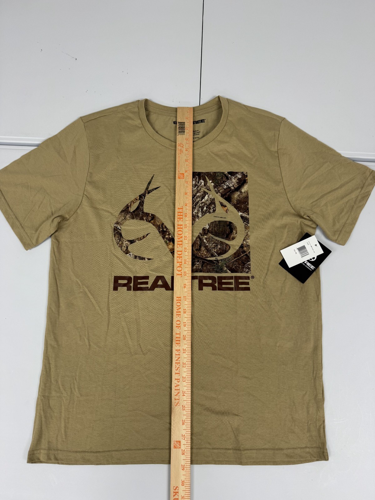 Realtree Shirt Men's Brown Camo Antler Logo Hunting Outdoor Graphic Tee Pick Siz gallery