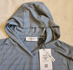 Projek Raw Performance Tech Apparel T Shirt Hooded Men’s Size Medium Slate Blue
