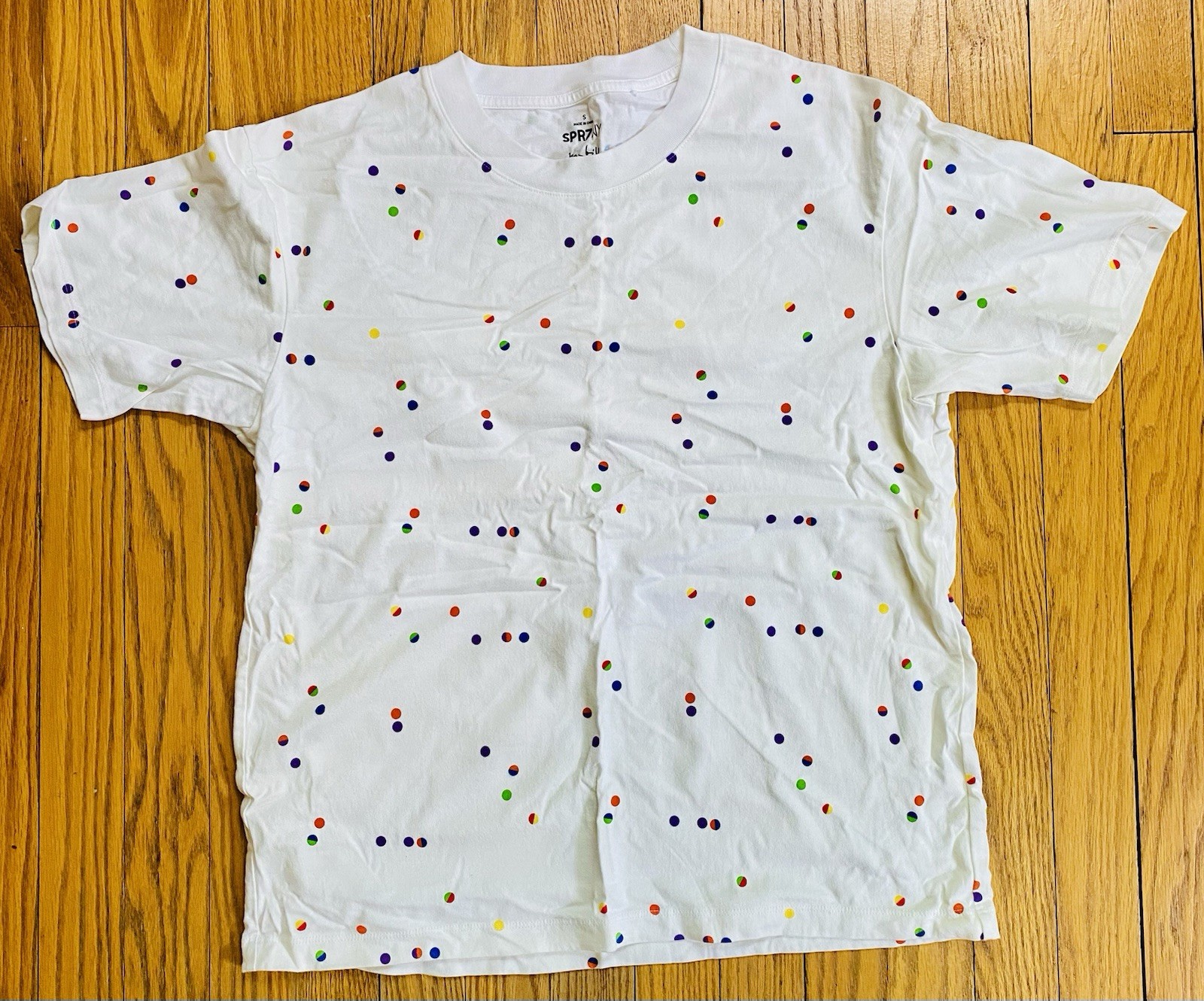 MAX BILL x SPRZ NY x Uniqlo Rare Shirt Cubes Size S NEW White Modern Art