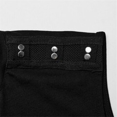PUNK RAVE Men Black Punk Rock Gothic Steampunk Sleeveless Tops Tank Vest