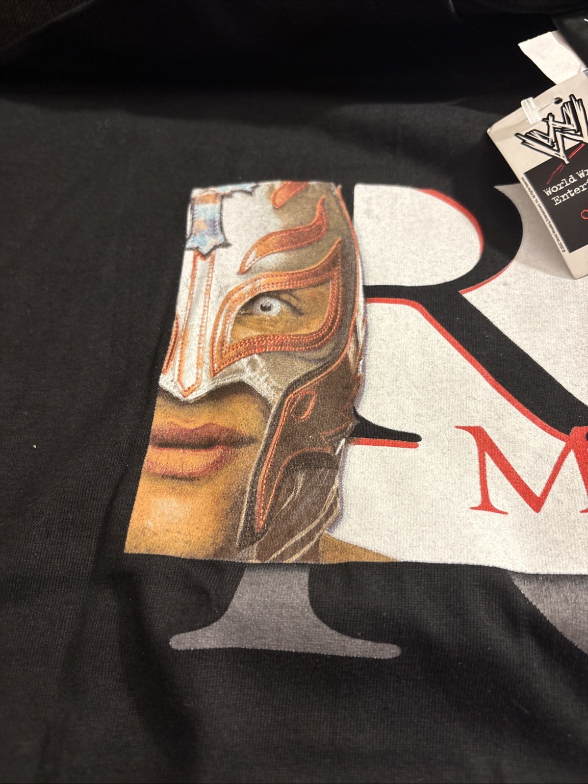 WWE Vintage Rey Mysterio Many Faces Shirt 2002 New With Tags Size XL gallery
