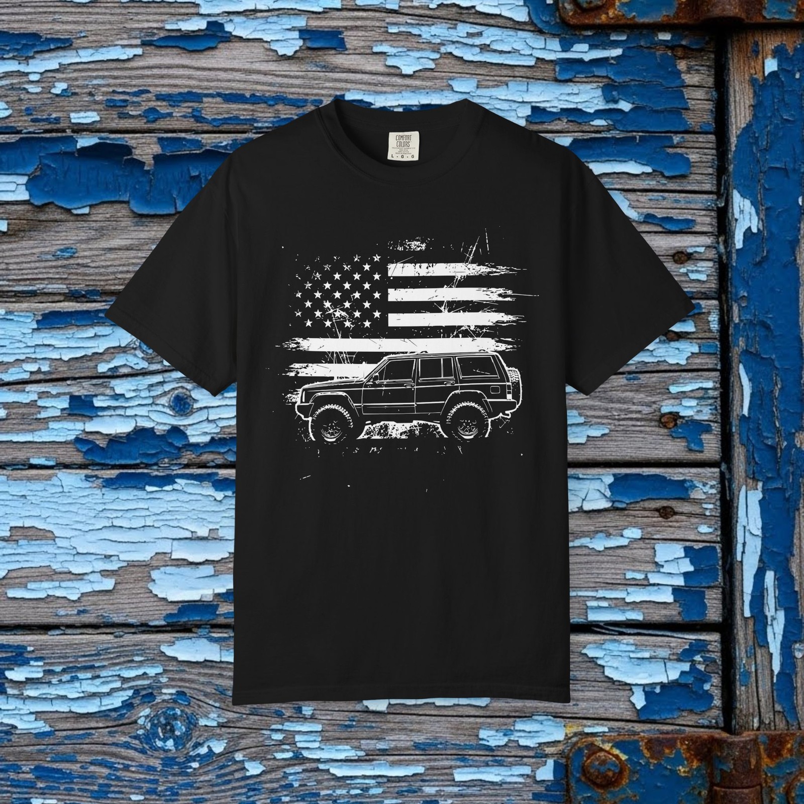 Cherokee XJ American Flag Off-Road 4×4 Vehicle