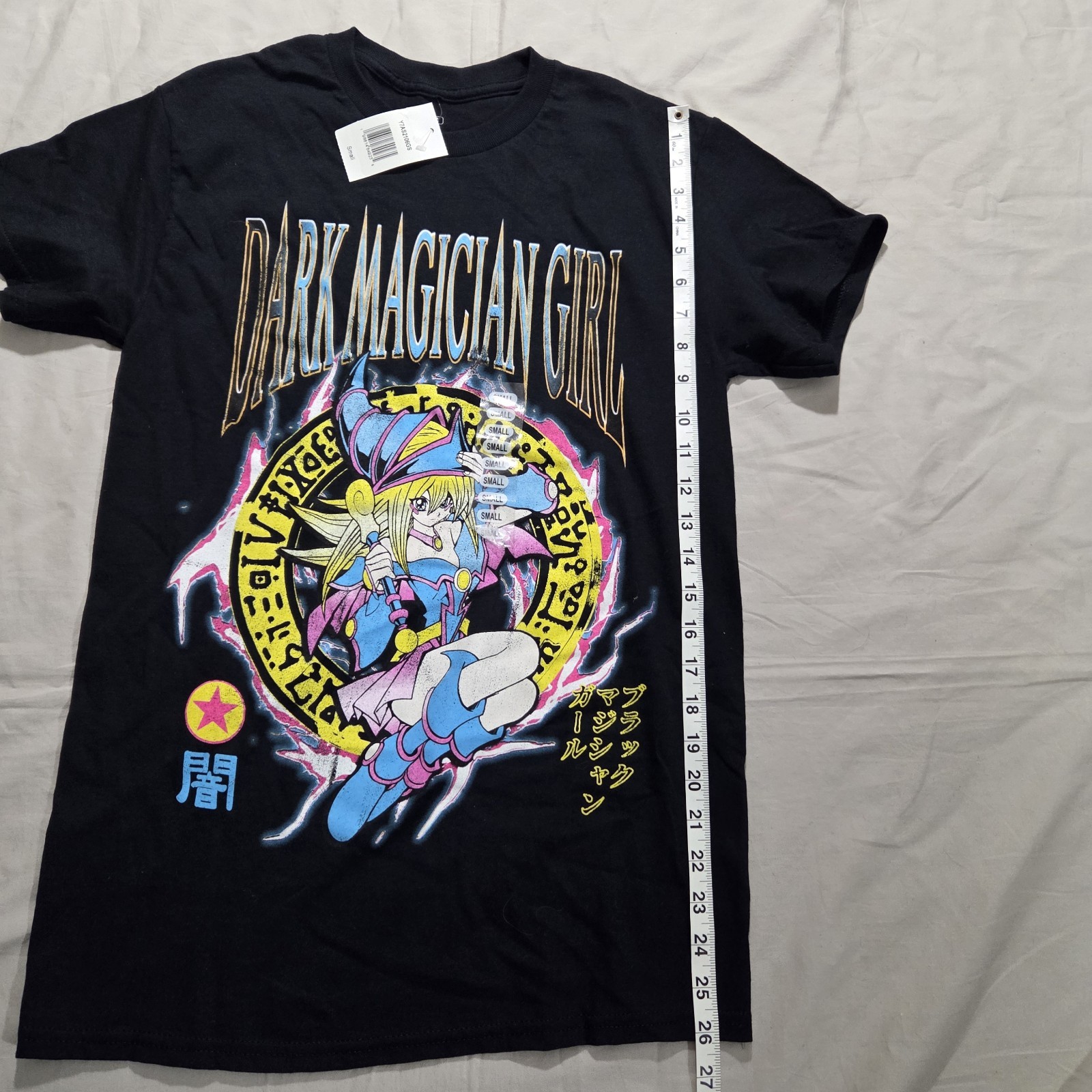 Mens Sz Small NWT Yugioh Dark Magician Girl Graphic T-Shirt BLK Ripple Junction gallery