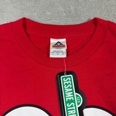 Vtg Elmo Big Face Sesame Street T-Shirt Mens Large Red Short Sleeve AAA Tag NWT