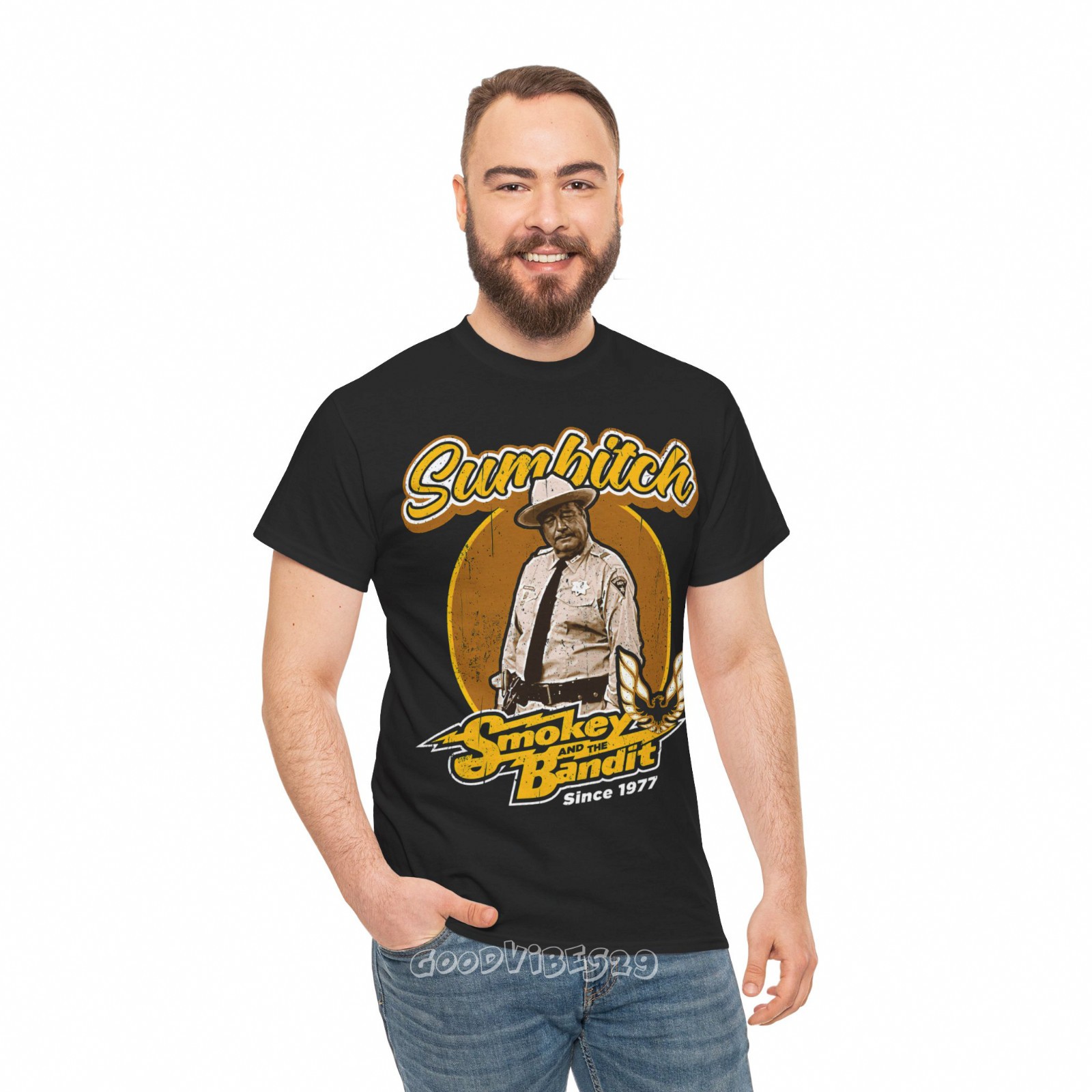 Sumbitch Smokey And The Bandit Buford T. Justice 90s S-5XL Tee Men Women Unisex gallery