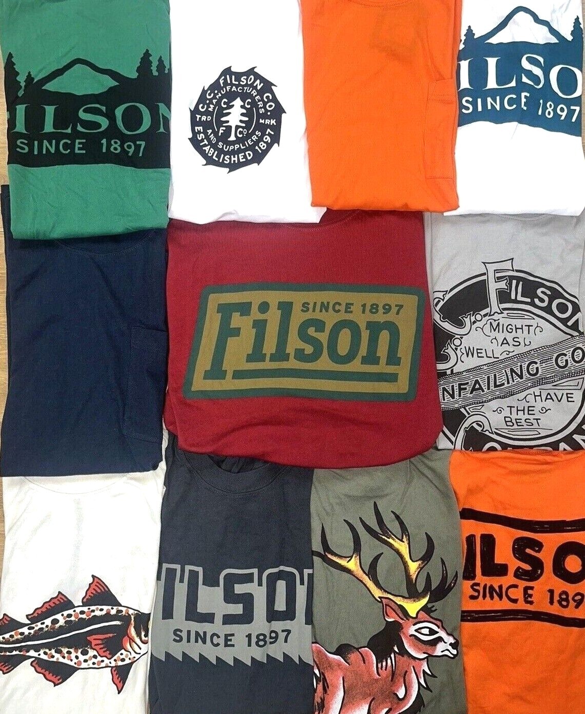 Filson Ranger T-Shirt - NEW - S - CHOOSE YOUR COLOR - Tee Soft Vintage Logo CC gallery