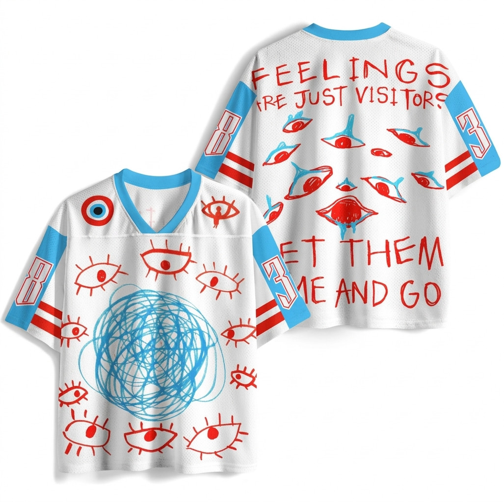 Abstract Art Eyes Printed Jersey Shirts gallery