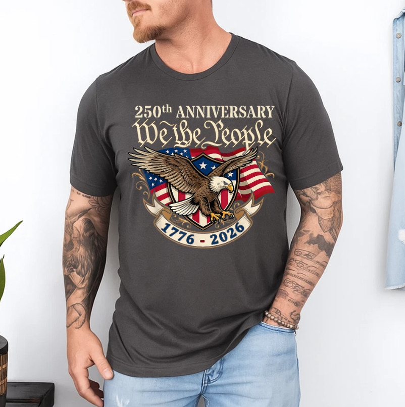 250 Anniversary USA 250th Eagle Flag Patriotic 4th of July T-Shirt gallery
