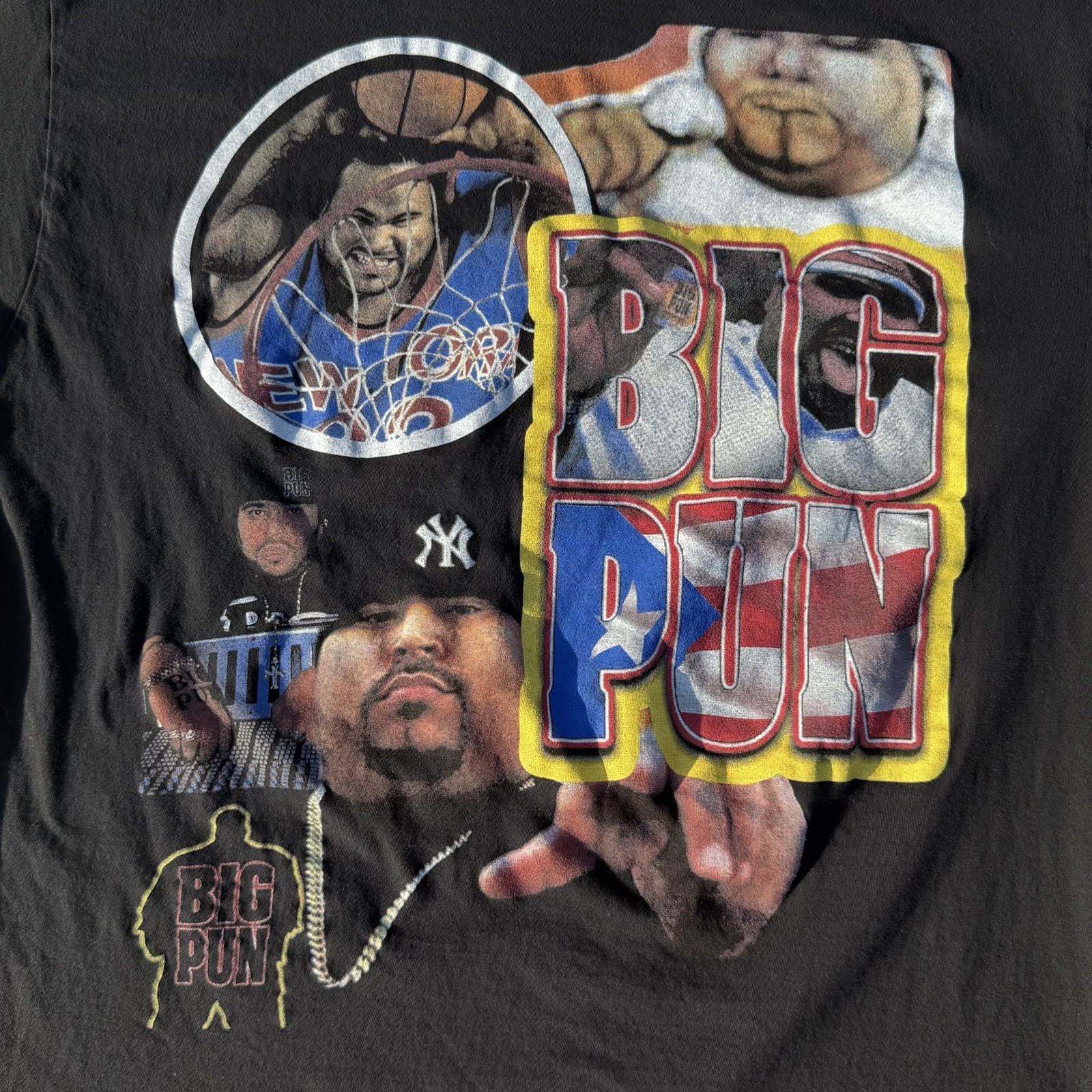 VINTAGE BIG PUN RAP TEE SHIRT XL fat joe punisher capital punishment nas wu tang gallery