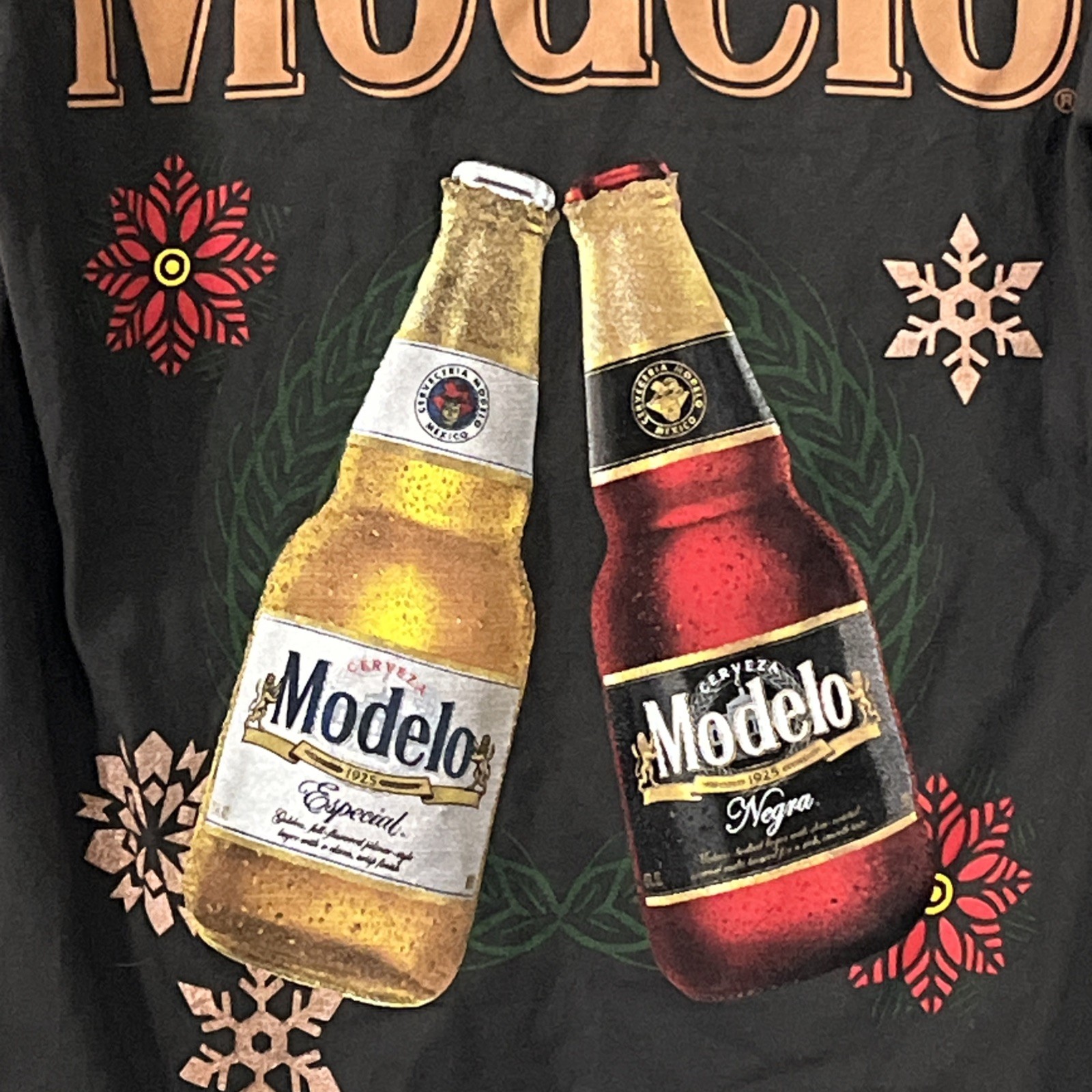 Cerveza Modelo Men's Shirt 100% Cotton Black Size Small New gallery