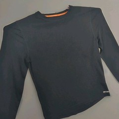 Omni-Wool Base Layer Shirt Men’s XL Black Wool Blend Crew Neck Long Sleeve