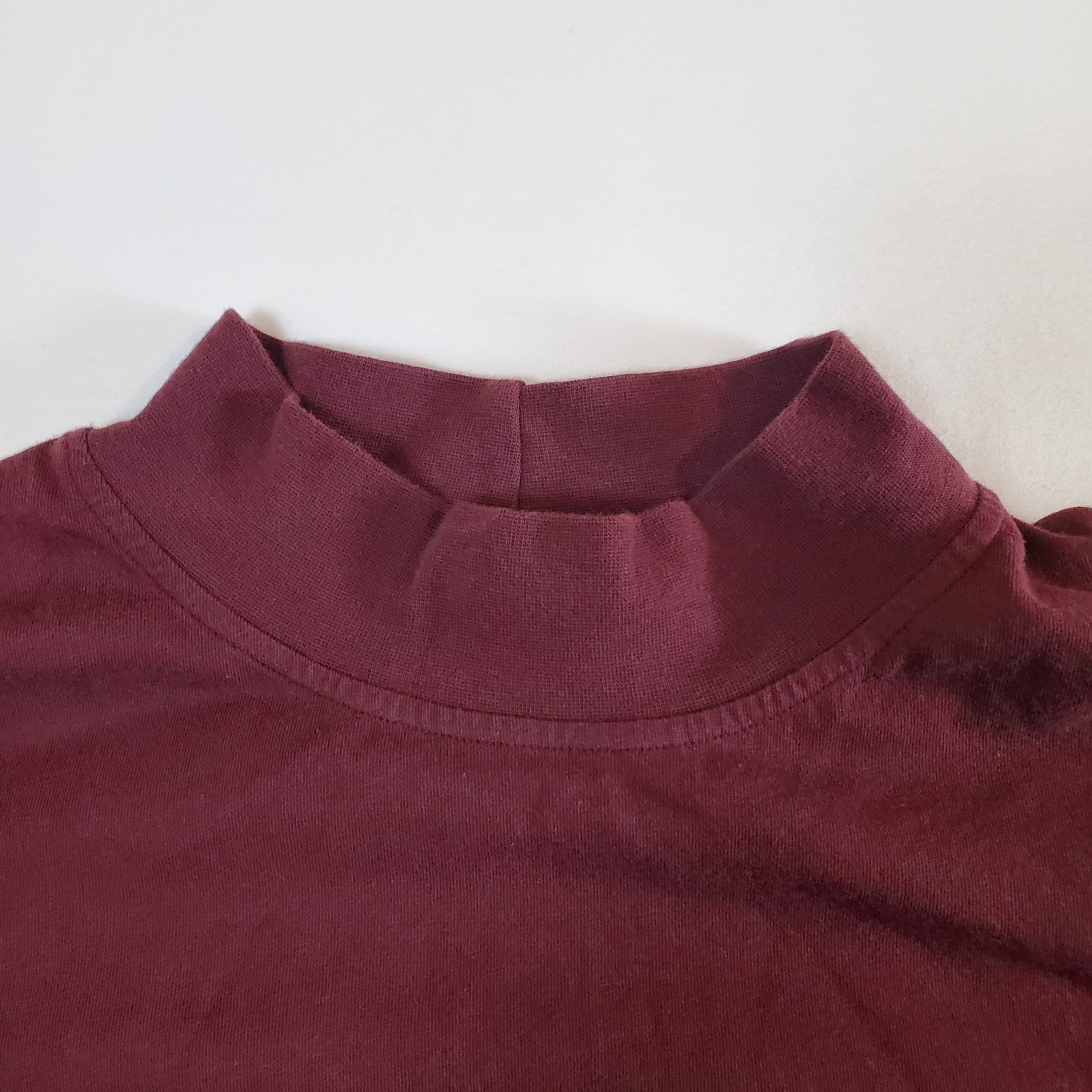 Cabela's Maroon Made in Canada - L Reg High Neck TShirt T Shirt Top Hunting gallery