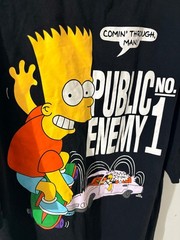Authentic Off-White c/o Virgil Abloh x The Simpsons Bart T-Shirt Black XL Italy