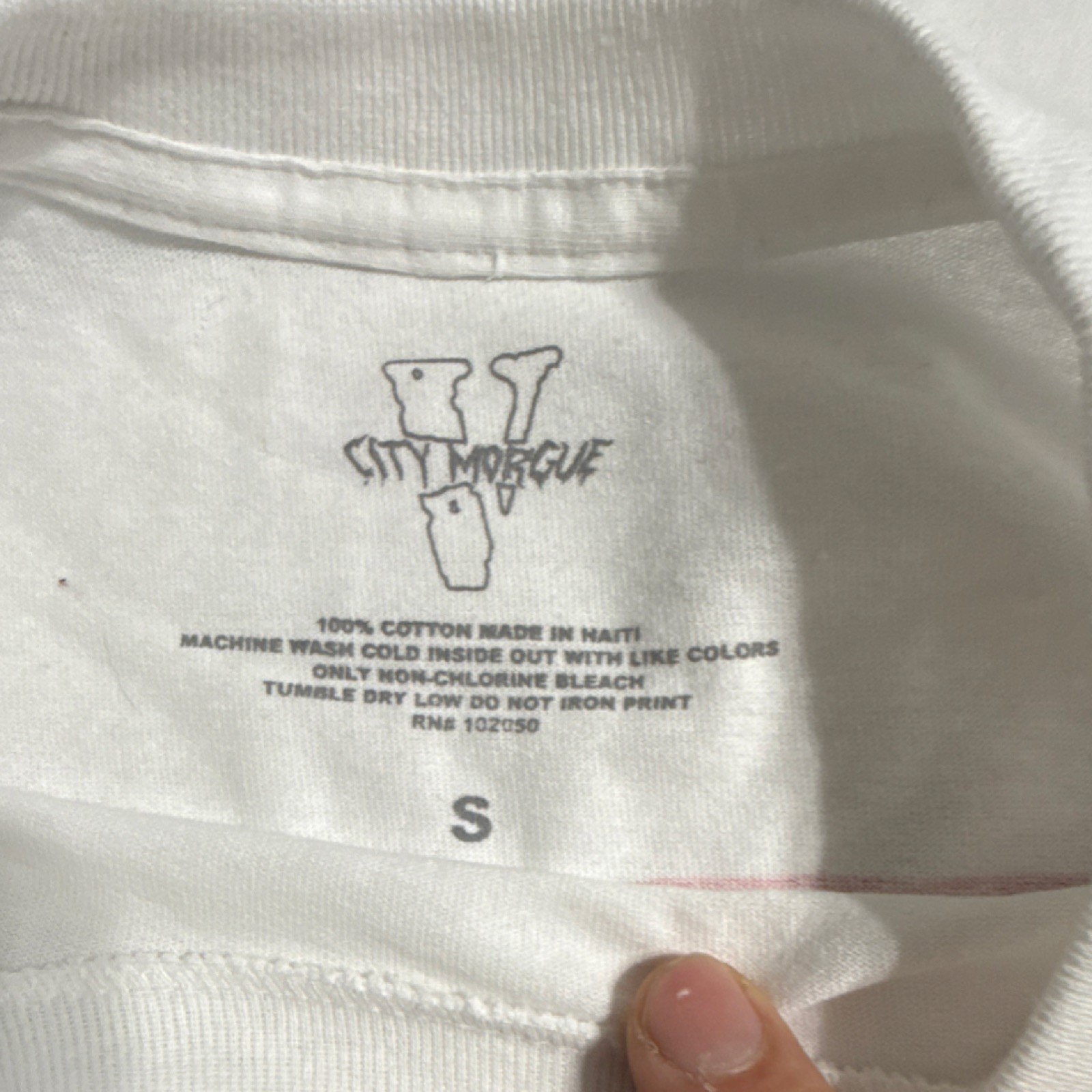 City Morgue Graphic Men's White Short Sleeve Crew Neck Cotton T-Shirt Size S gallery
