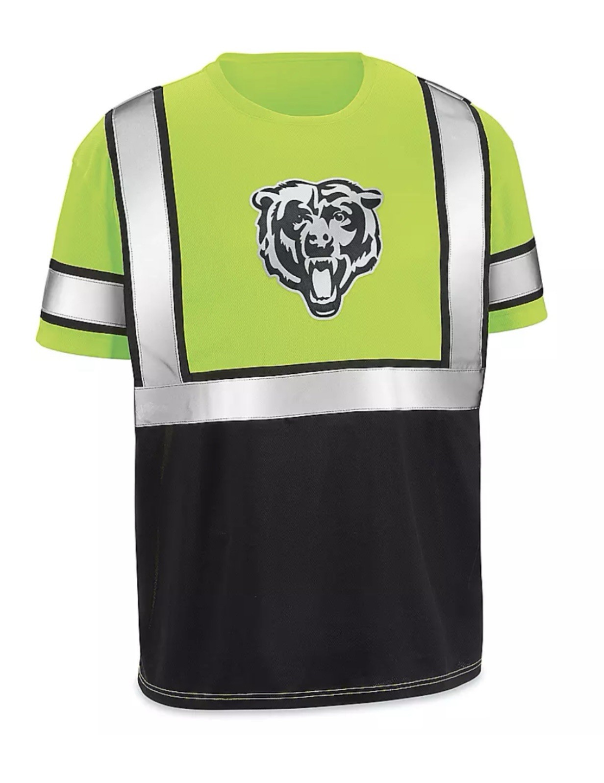Chicago Bears Hi Vis Safety T Shirt ANSI Class 2 Buffalo Outdoors XL NWT NFL