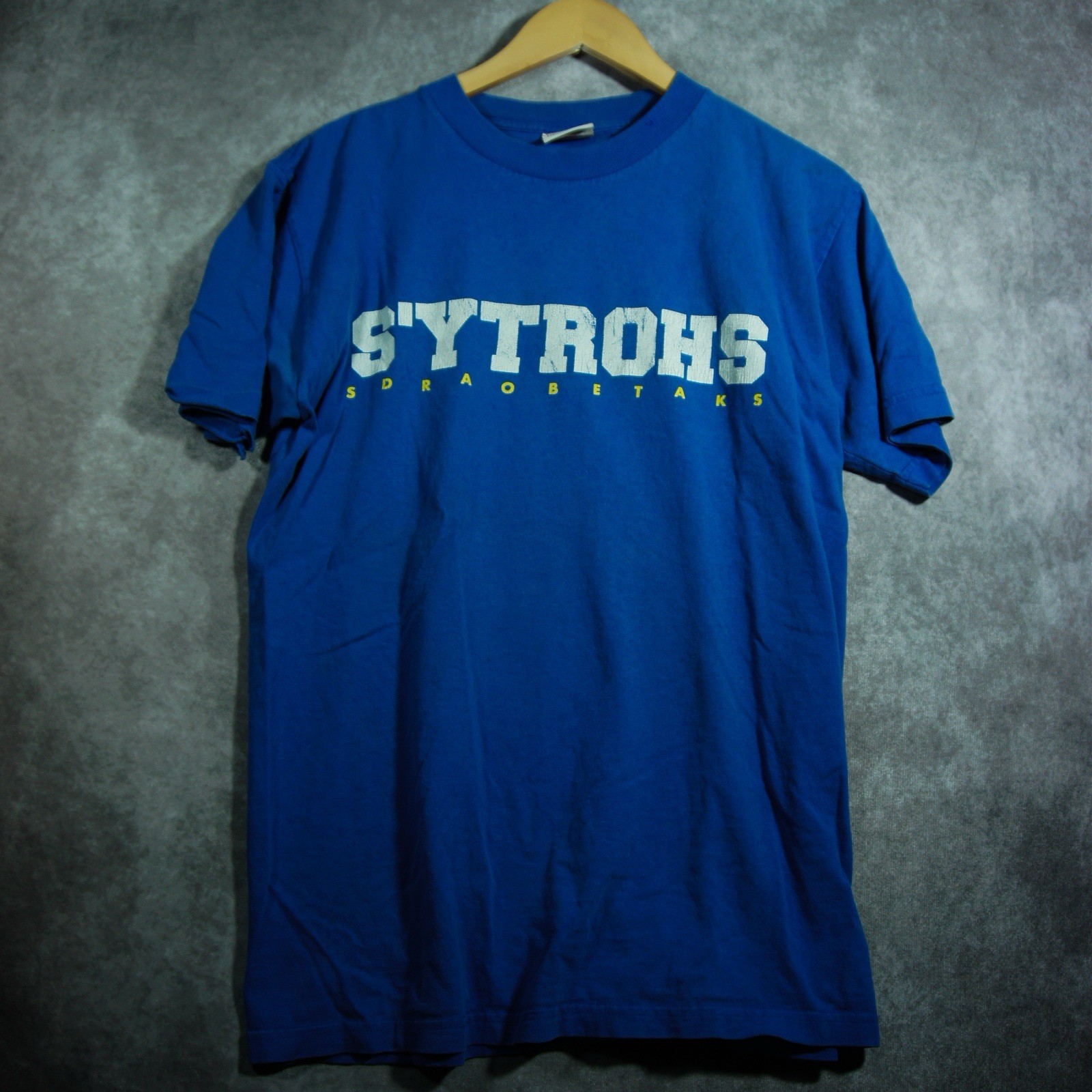 Vintage Shorty’s Skateboards S’ytrohs Graphic T-Shirt Blue Size: M