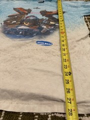 Vintage Star Wars Episode 1 Phantom Menace AOP Pod Racer T-shirt 1999 – 21”x28”