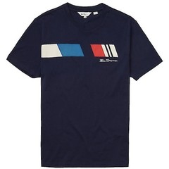 Ben Sherman Men’s Retro Stripe T-Shirts Short Sleeve Crew Neck Cotton Tee S-XXL
