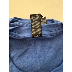 District Perfect Tri Crew Neck Tee Mens Large Heather Royal Blue Tri-Blend Shirt