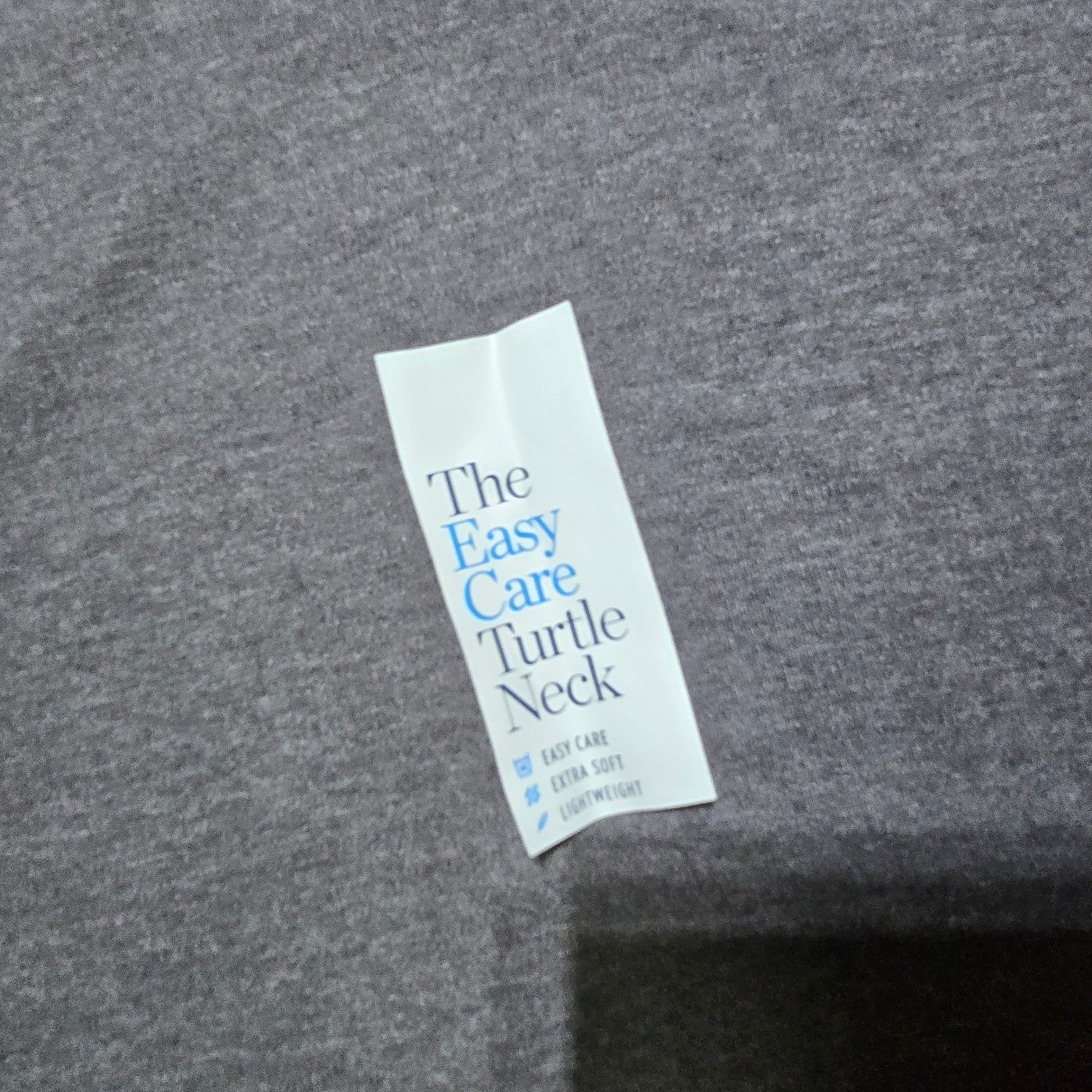 new Croft & Barrow Turtleneck Mens Large Gray Easy Care Extra Soft gallery