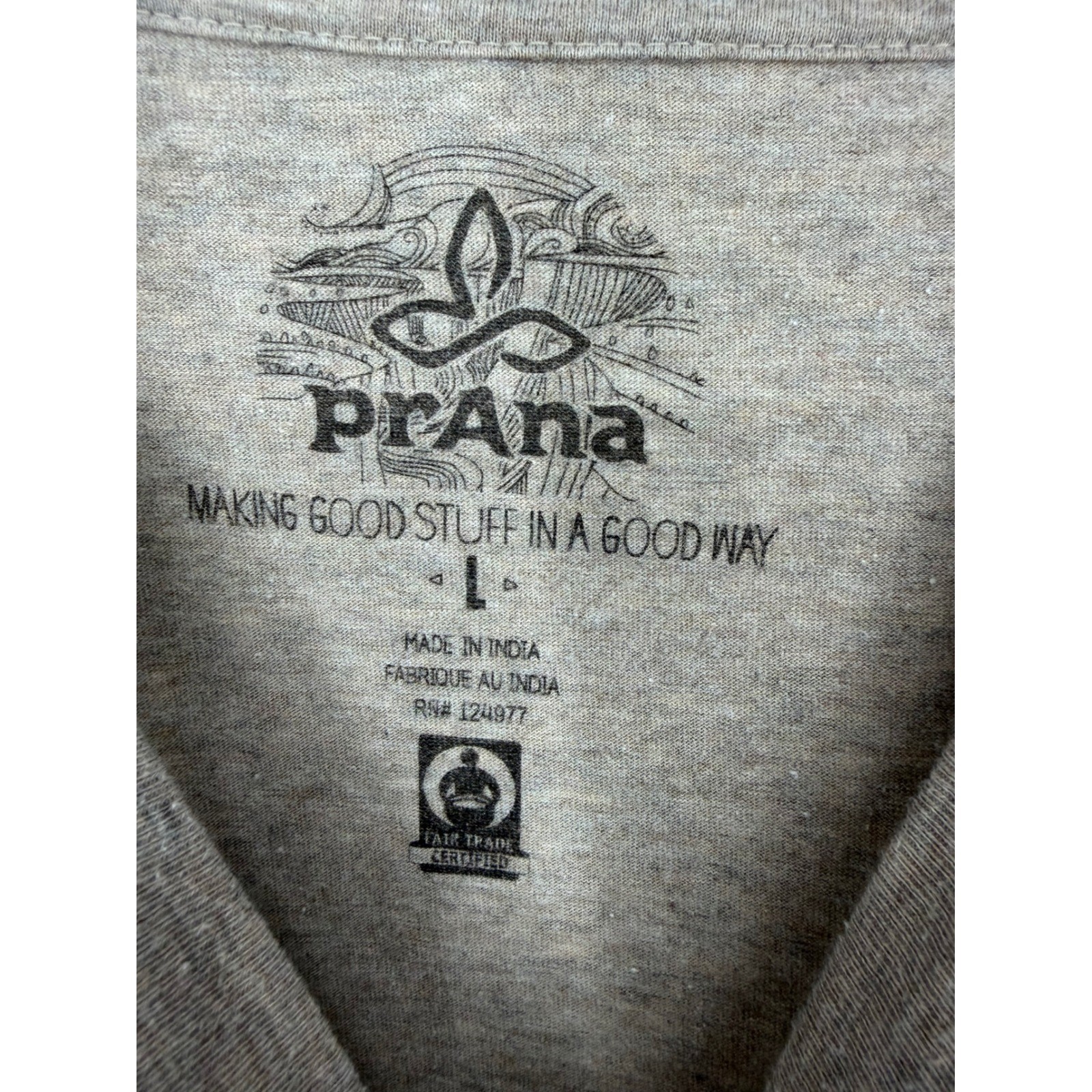 Prana Mens T Shirt Large Gorpcore Earthy Minimalist Causal Outdoor Lifestyle gallery