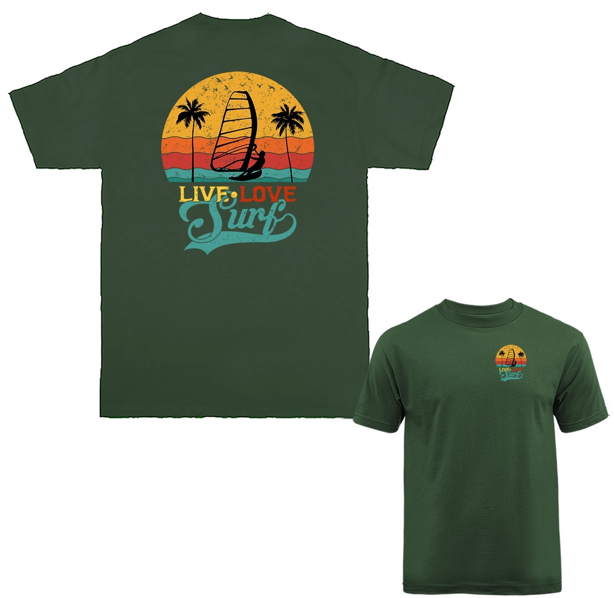 Live Love Surf Surfing T-shirt