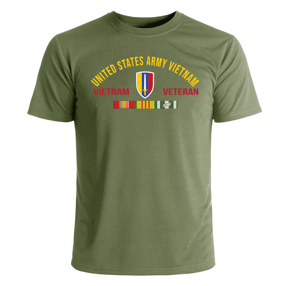 USARV Vietnam Veteran with Ribbons T-Shirt Officially Licensed gallery