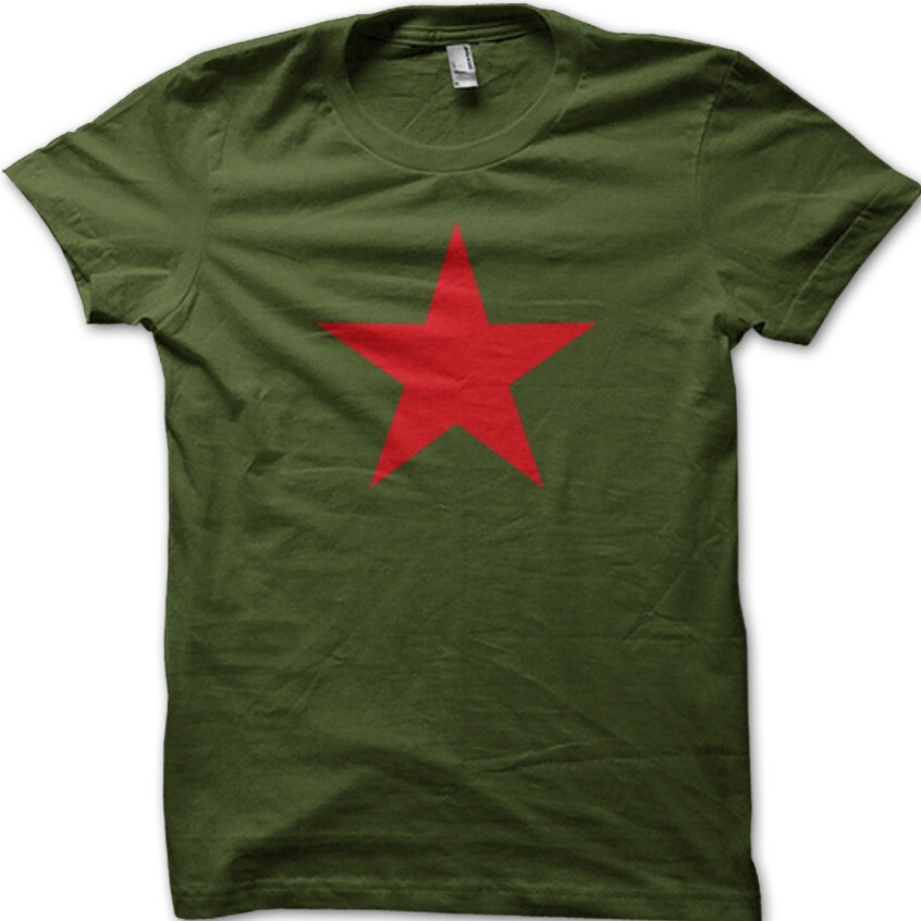 RED STAR MENS T-SHIRT CHE GUEVARA REVOLUTION COMMUNISM Soviet CCCP RETRO 9052