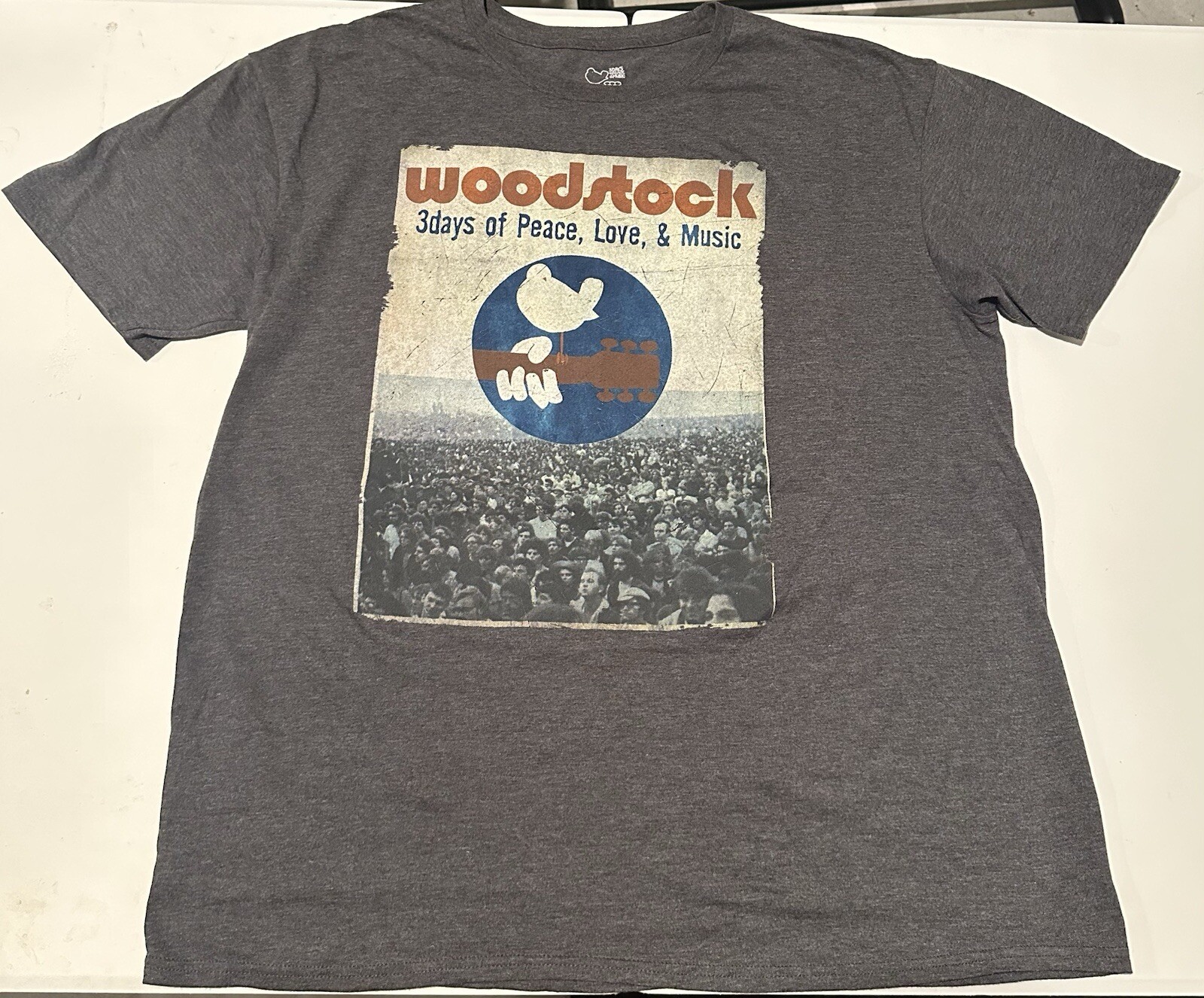 WOODSTOCK 3 DAYS OF PEACE LOVE MUSIC T SHIRT Retro 60's Concert Hippie 2XXL gallery