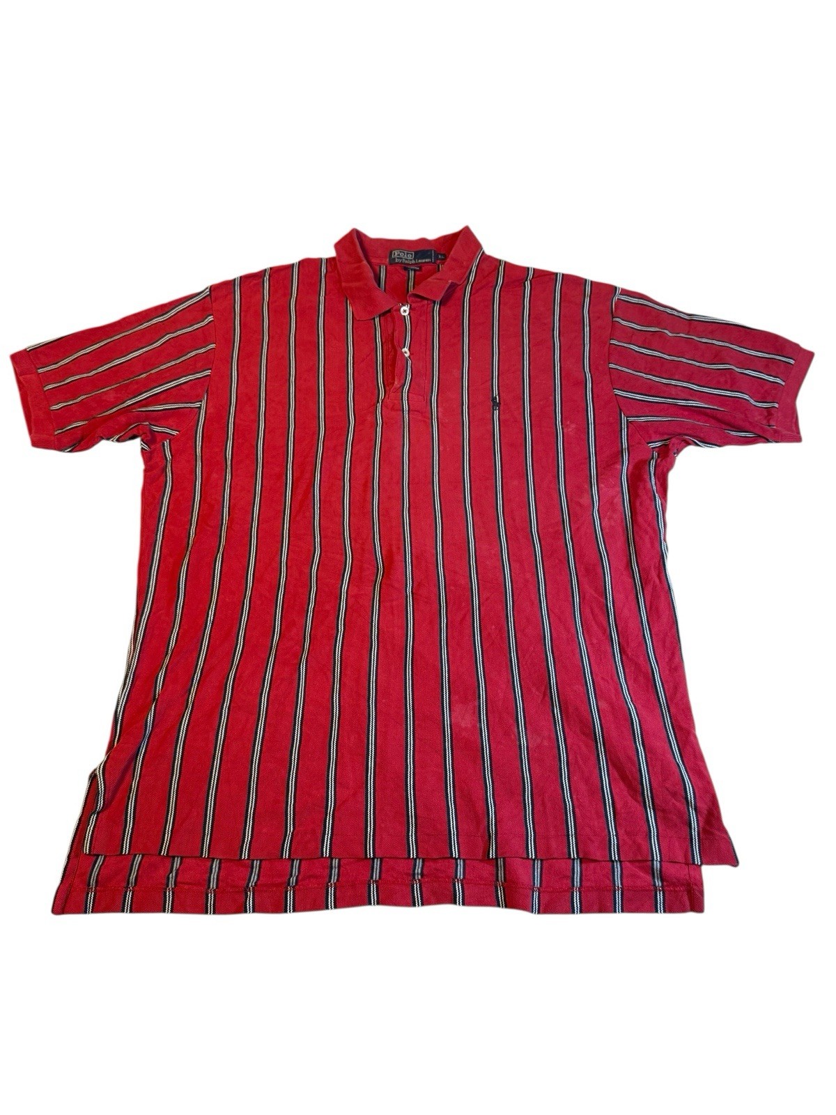 Polo Ralph Lauren, Vintage Polo, Size: XL, CLASSIC FIT, Red, Print, Men’s T94