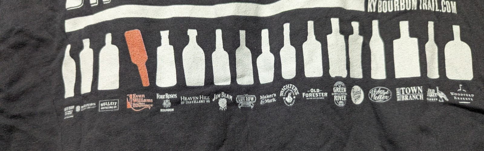 Evan Williams Bourbon Experience Gray Long Sleeve T Shirt L~ 17 Distilleries gallery
