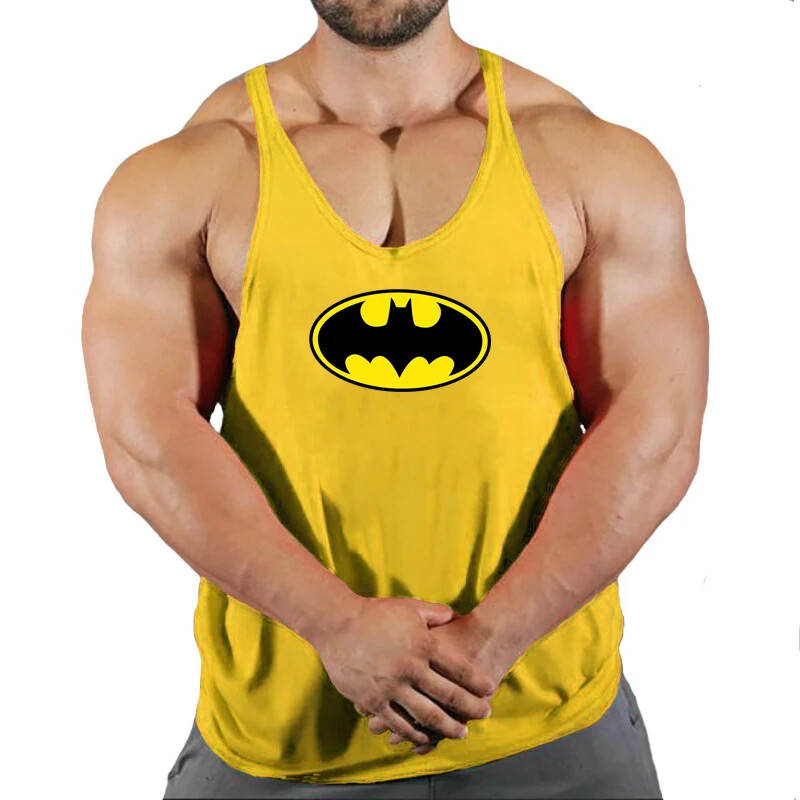 Men's Batman Cotton Sleeveless Tees Gym Muscle Bodybuilding Workout Tank Tops gallery