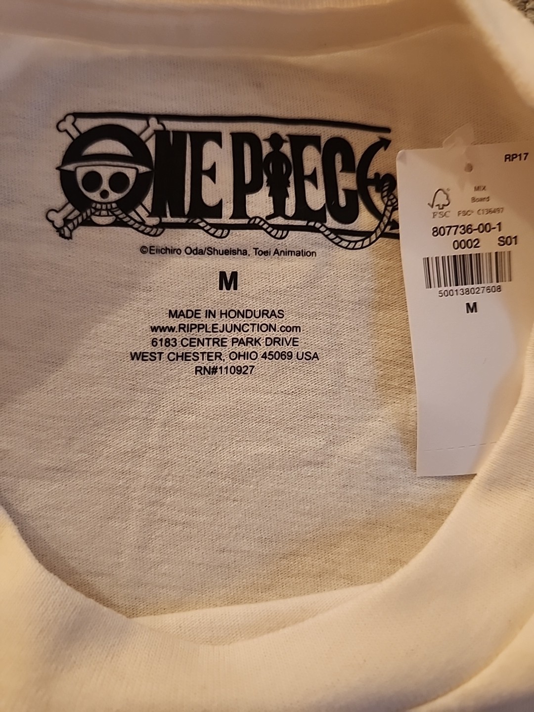 New One Piece Straw Hat Crew Monkey D Luffy Mens Medium Cartoon Anime Manga Tee gallery