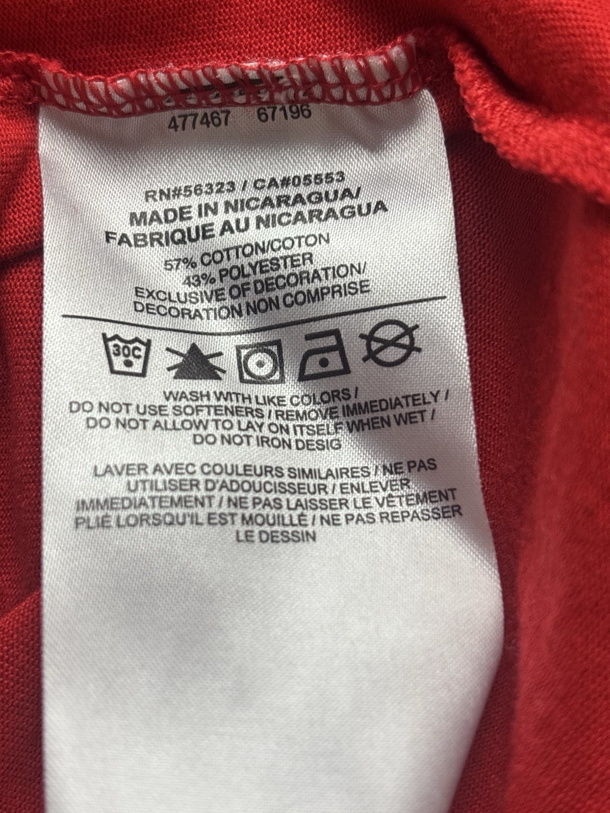 Red Nike Tee Dri-Fit T Shirt Size M’ All Star #77 Doncic White Letters gallery