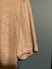 John Varvatos Light Pink/ Salmon V-Neck Tee. Large,W 21 L29 Made In Morocco.