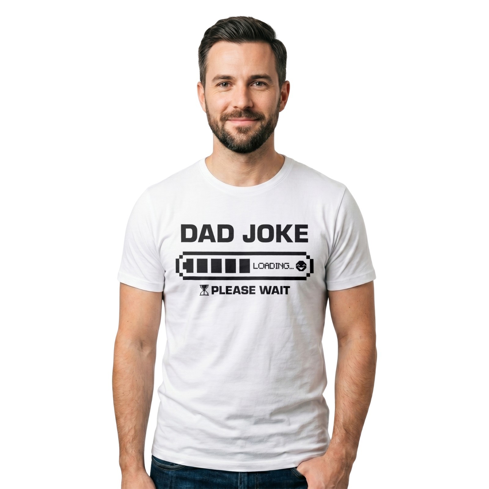 Dad Joke Loading T-Shirt | Funny Daddy Father’s Day Birthday Gift Fun Tee