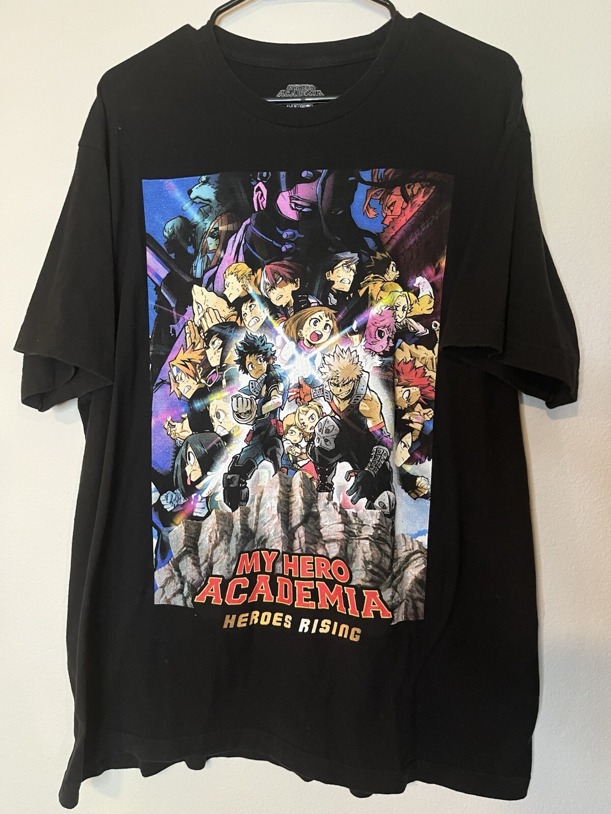 My Hero Academia Shirt Mens XL Black Heroes Rising Anime Manga Short Sleeve gallery